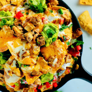 Chicken Nachoes Overloaded