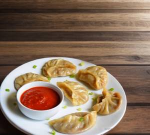 Schezwan Chicken Momos Fried [5 Pieces]