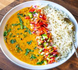 Dal fry with jeera rice