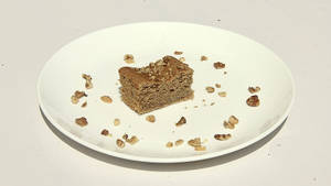 Eggless Coffee Banana Walnut Tea Cake Slice