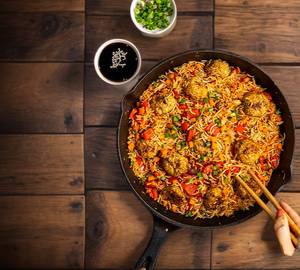 Veg manchurian and veg fried rice combo