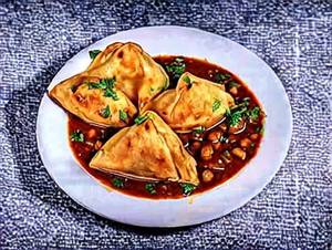 Chole samosa