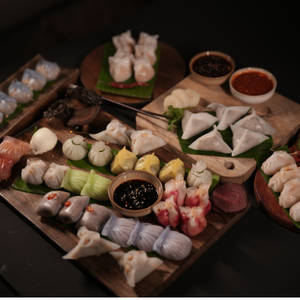 Assorted Dimsums Sampler (Veg) [6 Pcs]