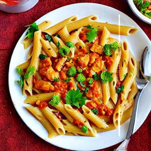 Indo Italian Chicken Pasta