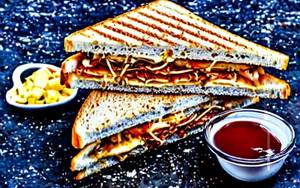 Cheese schezwan sandwich