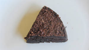 Eggless Vegan Truffle Cake Slice