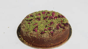 Eggless Sugar Free(dates)rose Pistachio Dry Cake