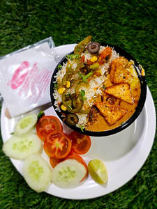 Paneer Lawabdaar Rice Bowl