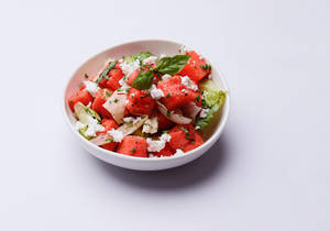 Watermelon Basil Feta Salad