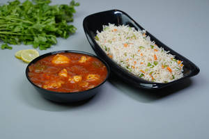 Veg Fried Rice With Paneer Butter Masala