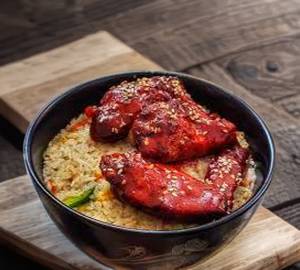 Spicy Chicken Wings Fried Rice Bowl