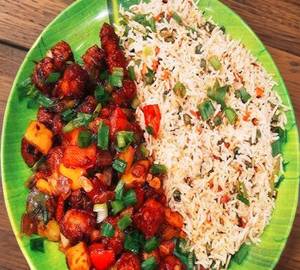 Fried Rice + Chilly Potato