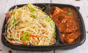 Veg Chowmin - Chilli Paneer