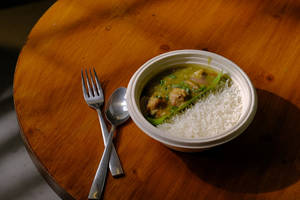 Dhaba Style Chicken Curry+rice Bowl