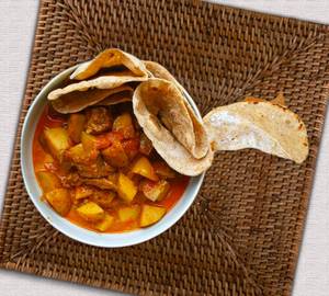 Aloo Sabji with  4 Roti