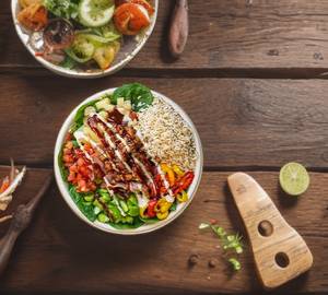 Veg Fried Momos Veg Fried Rice Bowl