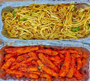 Veg Noodles + Veg Manchurian