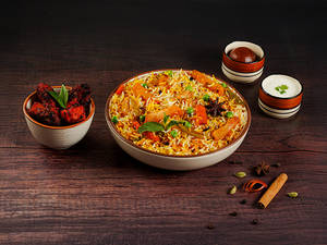 Hyderabadi Mix Veg Biryani Thali