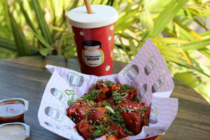 Whole Wheat Chilli Garlic Spinach Corn Dumpling [8 Pieces]