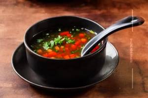 Veg. lemon coriander soup