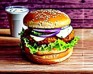 Schezwan Fish Burger