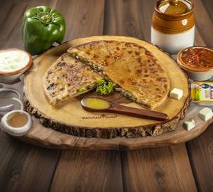 Mushroom cheese paratha