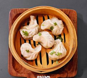 Chicken steamed [5 piece]  momos