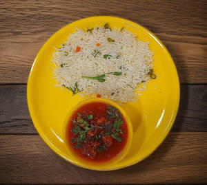 Veg Rice + Gobi Manchurian Gravy