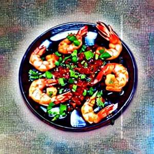 Prawns In Schezwan Chilli Dry
