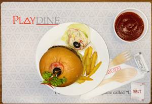 Mutton Burger With French Fry