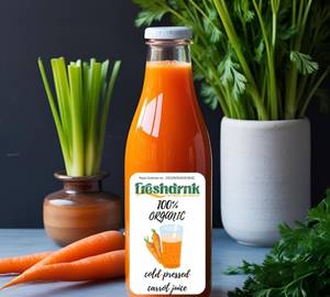 Cold pressed carrot juice
