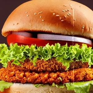Special healthy hut burger