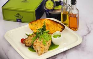 Grilled Chicken Spinach Florentine