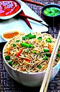 Schezwan Singapore Chicken Fried Rice