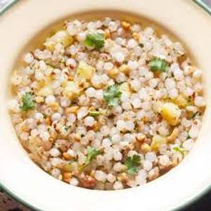 Sabudana khichdi and curd