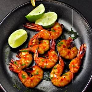 Fish Prawns In Hot Garlic Sauce