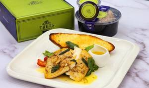 Grilled Sole Fish With Basil And Pinenuts