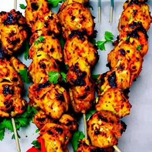 Fiery Stuffed Chicken Kebab