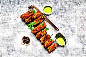 Peri Peri Mushroom Kebab