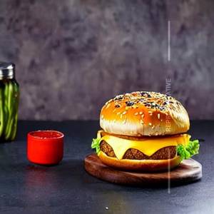 Mexican Cheese Lava Burger