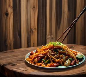 Veg singapuri chowmein