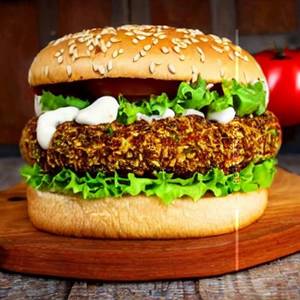 Veggie Cheese Chilli Burger