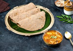 Millet Roti with Boneless Chicken Curry
