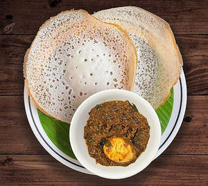 Motta (1 Egg) Roast With Appam (2 Pcs)
