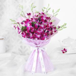 Purple Orchids Bouquet