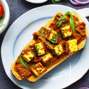 Paneer Makhani On Toast
