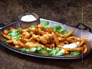 Tandoori cheese fries