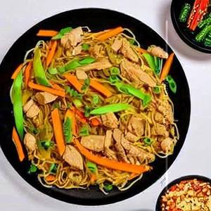 Chicken Pan Fried Noodles