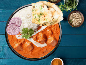 Butter Chicken Rice Bowl