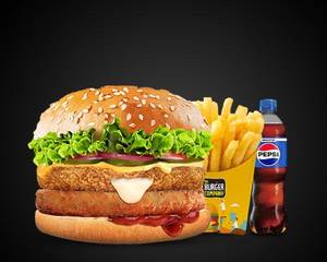 Veg Mighty Cheese Burger Combo